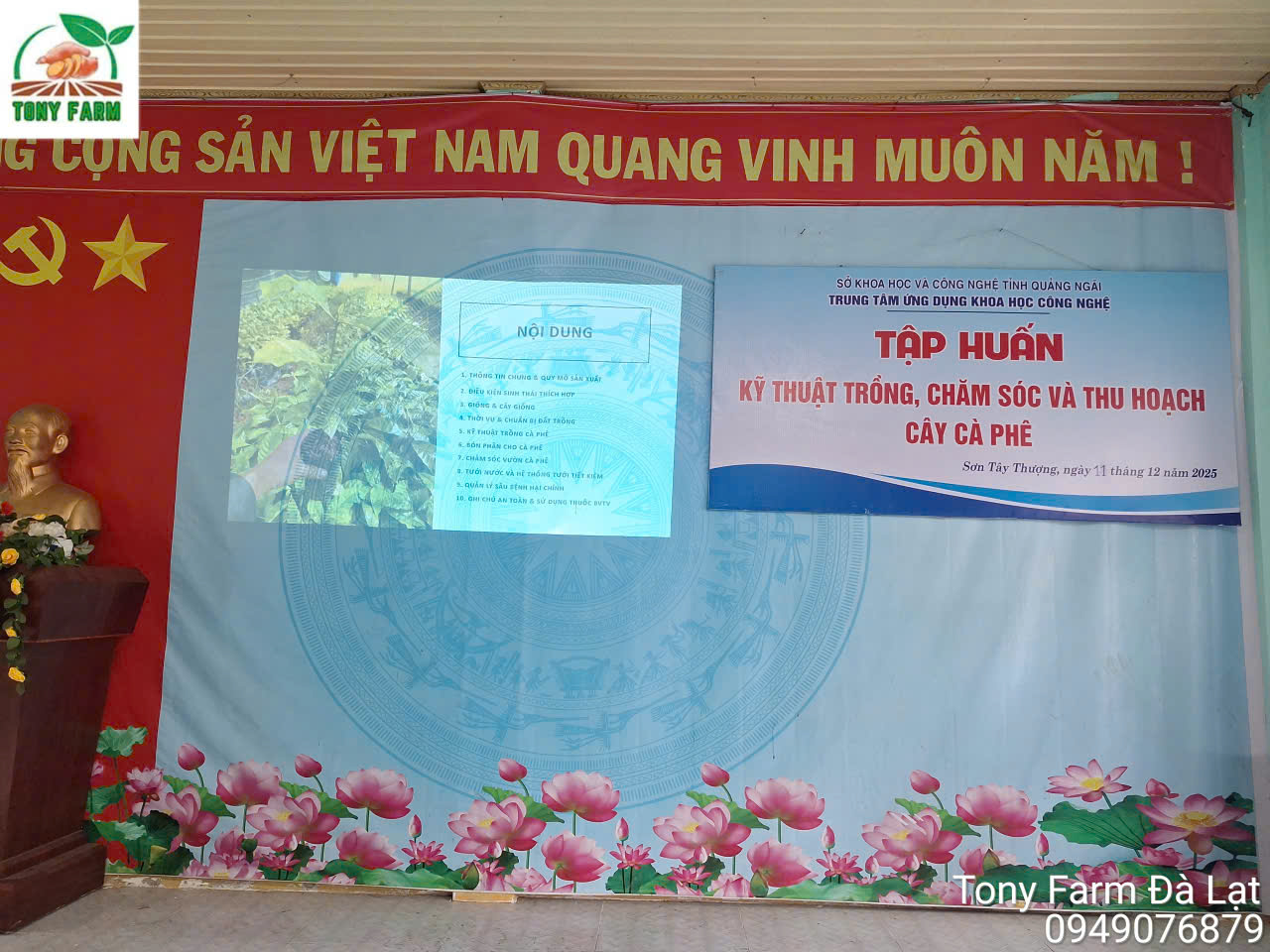 TẬP HUẤN KỸ THUẬT CÀ PHÊ TẠI SƠN TÂY THƯỢNG 